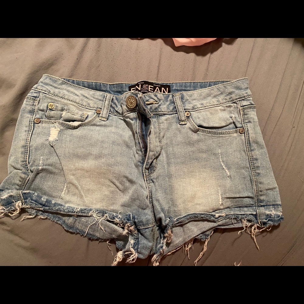 Enjean jean shorts- destroyed